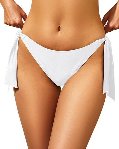 Holipick Bikini Bottoms for Women String Swim Bottom Adjustable Side Tie Bikini Bottom Low Rise Swimsuit Bottom in Saudi Arabia