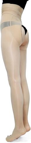 GOCBOBO Women's Oil Shiny Pantyhose High Waist Control Top Sheer Glossy Tights Plus Size Silk Pantyhose for Women in Kuwait