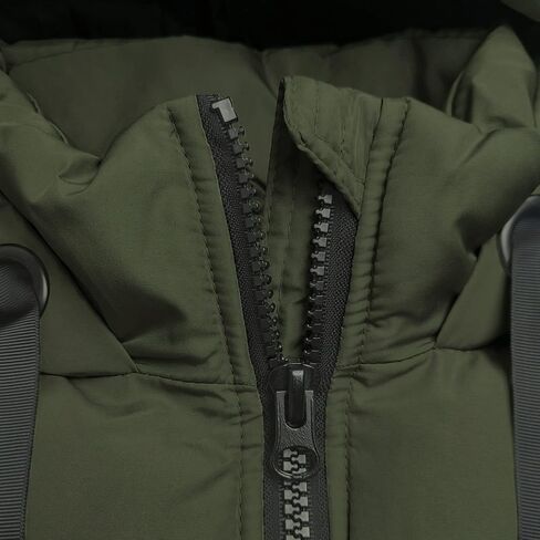 سترات نسائية منتفخة سوداء من MJORI سترة طويلة مبطنة بسحاب للنساء من Chalecos De Mujer De Vestir in Kuwait