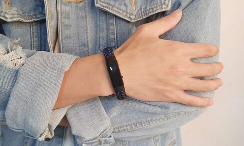 إلى ابني هدية سوار ملهمة من أمي وأبي تذكر دائمًا أنك أكثر شجاعة سوار جلدي مضفر بلونين للصبي المراهق من الأم في القانون، قابل للتعديل، هدية للابن، هدية عيد الميلاد in Kuwait