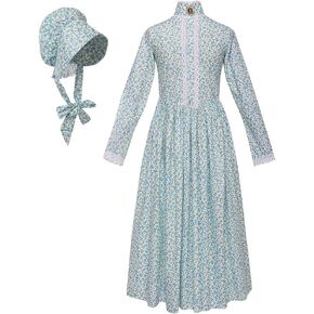 فستان GRACEART للفتيات الرائد، زي Colonial Prairie، 100% قطن (خيار 7 ألوان) in Kuwait