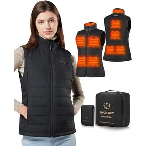 Evonicc Heated Vest for Women with 7.4V 16000mAh Battery Pack Included, Warming Women's Heated Vest Electric Heating Vest