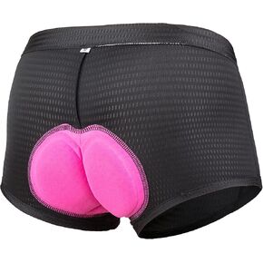 RISESBIK ملابس داخلية نسائية لركوب الدراجات، سراويل داخلية مبطنة ثلاثية الأبعاد، سراويل داخلية MTB للدراجة مع شبكة نحيفة وخفيفة الوزن in Kuwait