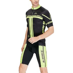 مجموعة INBIKE لركوب الدراجات من الجيرسيه الرجالي ملابس عاكسة تسمح بالتهوية لركوب الدراجات سريعة الجفاف ومريلة للدراجة مع شورت مبطن ثلاثي الأبعاد in Saudi Arabia