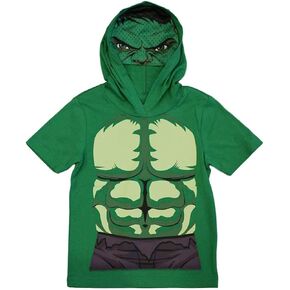 Marvel Avengers Little Boys' Hooded Tee with Mask