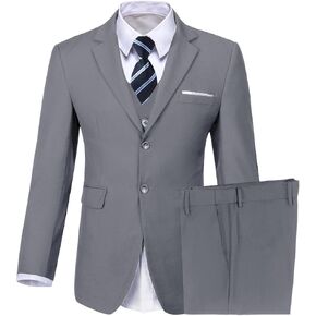 Boys Suit Kids 5 Pieces Tuxedo Suit Set for Wedding Ring Bearer Outfit in Kuwait