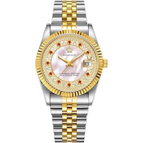Reginald Unisex Watch Hands Sapphire Full Gold Stainless Steel Quartz Dial Watches