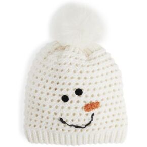 قبعة Coco + Carmen Frosty Snowman للطقس البارد للشتاء، بوليستر، أبيض شتوي، إكسسوارات نسائية in Kuwait