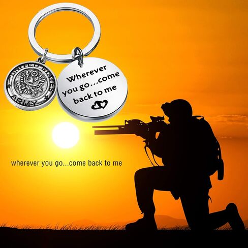 AKTAP Wherever You Go Come Back to Me Graduation Gift Dad Husband Gift Key Ring Deploying Partner Boyfriend Girlfriend in Saudi Arabia