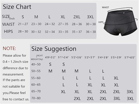 RISESBIK ملابس داخلية نسائية لركوب الدراجات، سراويل داخلية مبطنة ثلاثية الأبعاد، سراويل داخلية MTB للدراجة مع شبكة نحيفة وخفيفة الوزن in Kuwait