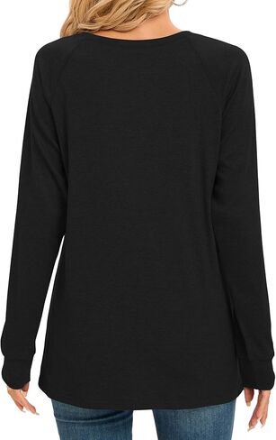 YSYOKOW Women Long Sleeve Shirts Casual Tops Dressy Blouses Fashion Pleated Tunic in Kuwait