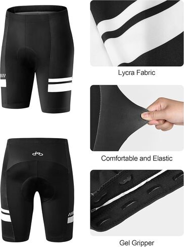 INBIKE Cycling Jersey Mens Set Reflective Breathable Biking Outfit Quick-Dry Bib Bicycle Jersey with 3D Padded Shorts in Kuwait