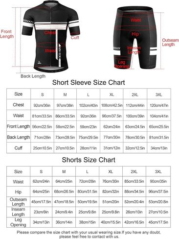 INBIKE Cycling Jersey Mens Set Reflective Breathable Biking Outfit Quick-Dry Bib Bicycle Jersey with 3D Padded Shorts in Kuwait