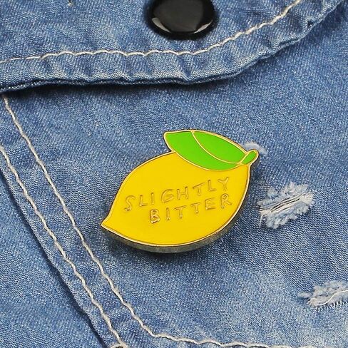 Comelyjewel Lemon Enamel Brooch Pin Backpack Hat Bag Accessory Badge Jewellery- Slightly Bitter Useful and Practical in Saudi Arabia