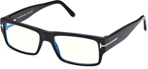 Tom Ford FT 5835-B BLUE BLOCK Shiny Black 54/17/145 men Eyewear Frame in Saudi Arabia