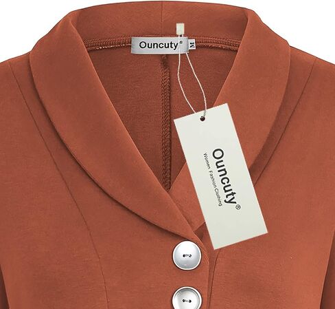 Ouncuty Women Fall Long Sleeve Tops Shawl Neck Button Down Dressy Blouses Shirts in Kuwait