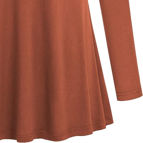 Ouncuty Women Fall Long Sleeve Tops Shawl Neck Button Down Dressy Blouses Shirts in Kuwait