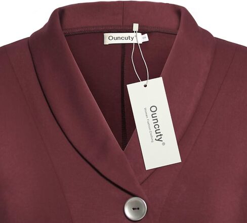 Ouncuty Women Fall Long Sleeve Tops Shawl Neck Button Down Dressy Blouses Shirts in Kuwait