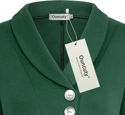 Ouncuty Women Fall Long Sleeve Tops Shawl Neck Button Down Dressy Blouses Shirts in Kuwait
