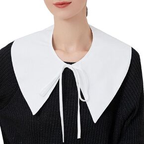 LoudSung Fake Collar Detachable Blouse False Collar Half Shirts Collar Little Shawl Top Elegant for Women Girls