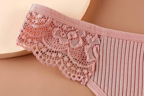 ملابس داخلية نسائية من Cotorance مقسمة بالدانتيل منخفضة الارتفاع من القطن ثونغ هيبستر بيكيني ملابس داخلية in Kuwait