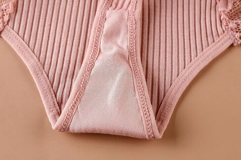 ملابس داخلية نسائية من Cotorance مقسمة بالدانتيل منخفضة الارتفاع من القطن ثونغ هيبستر بيكيني ملابس داخلية in Kuwait