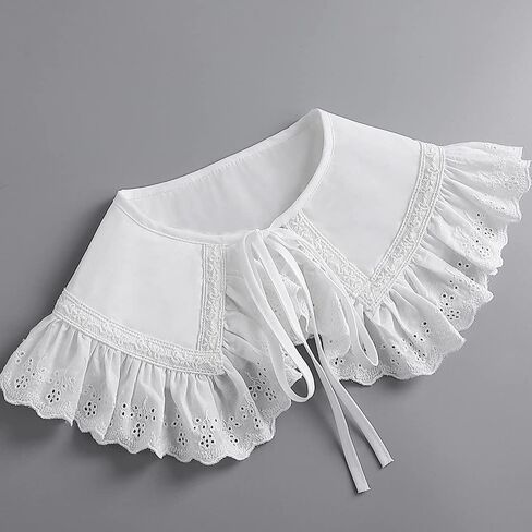 LoudSung Fake Collar Detachable Blouse False Collar Half Shirts Collar Little Shawl Top Elegant for Women Girls in Kuwait