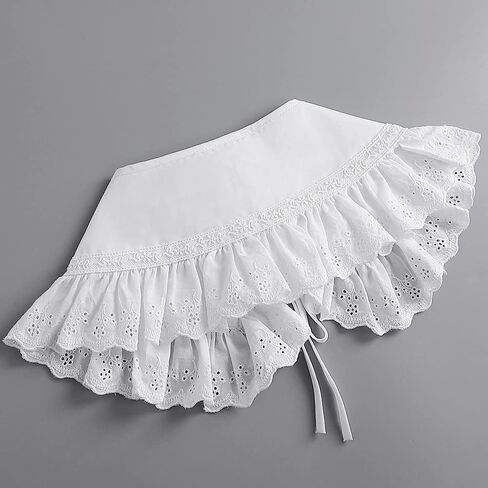 LoudSung Fake Collar Detachable Blouse False Collar Half Shirts Collar Little Shawl Top Elegant for Women Girls in Kuwait