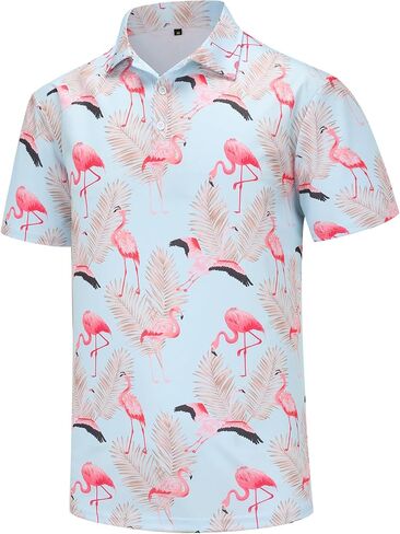 قمصان الجولف للرجال ذات المقاس الجاف، قميص جولف رجالي بأكمام قصيرة وياقة، قمصان بولو مضحكة in Kuwait