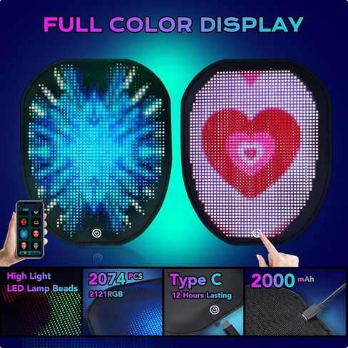 قميص LED مع ملحقات Rave قابلة للبرمجة عبر البلوتوث للحفلات in Kuwait