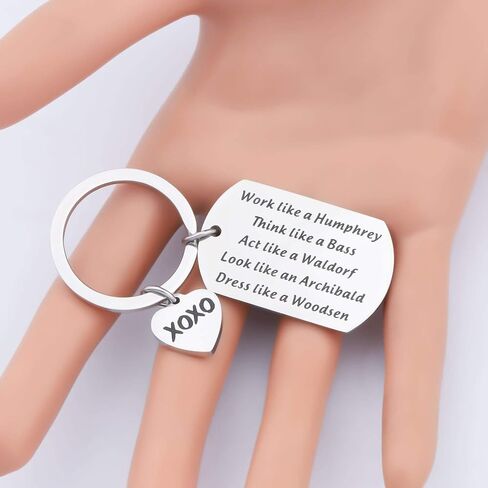WSNANG TV Show Inspired Gift Think Like a Bass Act Like a Waldorf Keychain TV Show Fans Gift in Saudi Arabia