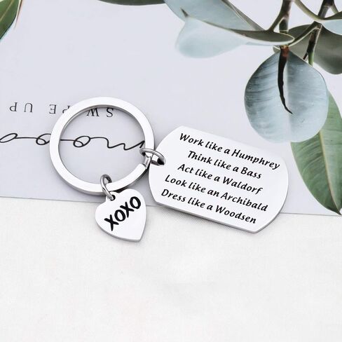 WSNANG TV Show Inspired Gift Think Like a Bass Act Like a Waldorf Keychain TV Show Fans Gift in Saudi Arabia