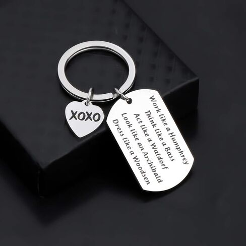 WSNANG TV Show Inspired Gift Think Like a Bass Act Like a Waldorf Keychain TV Show Fans Gift in Saudi Arabia