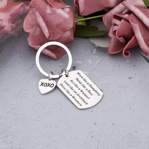 WSNANG TV Show Inspired Gift Think Like a Bass Act Like a Waldorf Keychain TV Show Fans Gift in Saudi Arabia