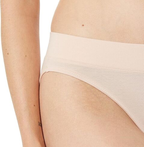 ملابس داخلية قصيرة للسيدات من Amazon Aware مصنوعة من القطن فائق النعومة متوسطة الارتفاع، عبوة من قطعتين in Kuwait