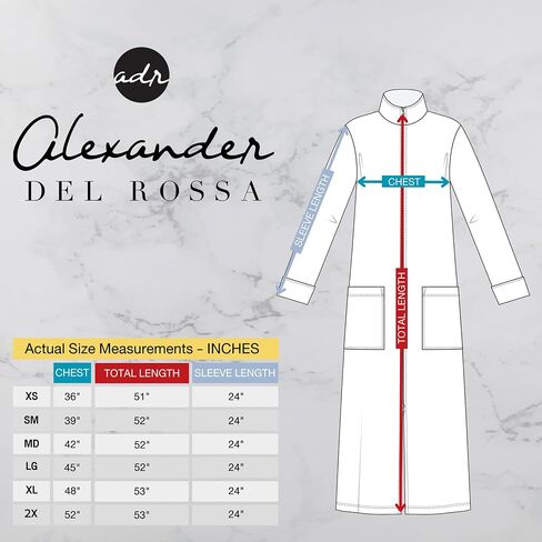 Alexander Del Rossa Women's Zip Up Fleece Robe, Soft Warm Plush Zipper Bathrobe in Saudi Arabia