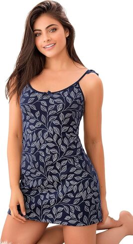 Lunachi Nightwear Women's Nightgown Pajamas | Cute & Romantic Sleep Pajamas Dress for Women in Saudi Arabia