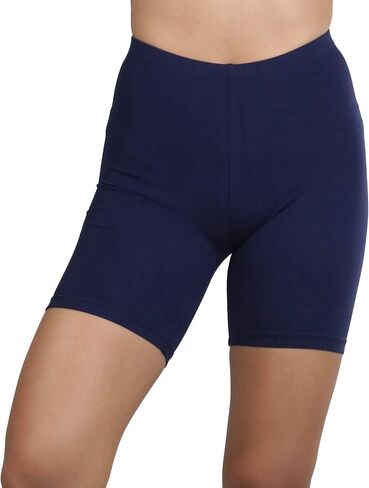 ToBeInStyle Women's Cotton-Spandex Blend 15" Outseam Shorts in Saudi Arabia