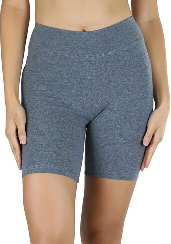 ToBeInStyle Women's Cotton-Spandex Blend 15" Outseam Shorts in Saudi Arabia