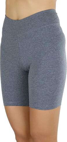 ToBeInStyle Women's Cotton-Spandex Blend 15" Outseam Shorts in Saudi Arabia