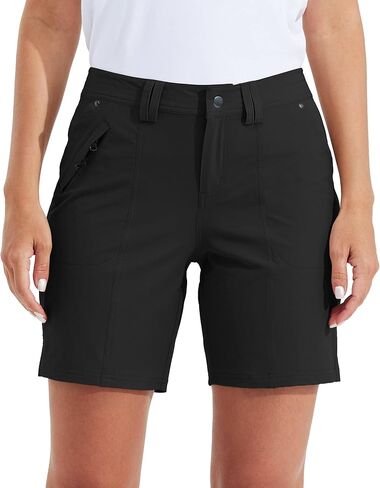 Willit Women's Golf Hiking Shorts 7" Quick Dry Athletic Shorts Casual Summer Shorts with Pockets Water Resistant in Saudi Arabia