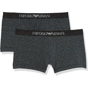 Emporio Armani Men's Classic Pattern Mix 2-Pack Trunk