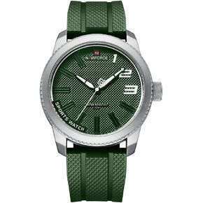 NAVIFORCE Sport Waterproof Watches for Students Boys Men, Silicone Band Watch with Second Hand