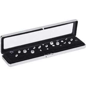 PH PandaHall Diamond Display Boxes Gem Container Holder Gemstone Jewelry Box Show Case Storage Box Holder with Lids and Velvet for Gems Jewelry Displaying and Gift Packing 7.8x2.1 inch in Saudi Arabia