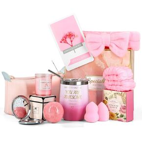 هدايا عيد ميلاد Giftota للنساء - سلة الهدايا - باقة العناية - صندوق هدايا فريد من نوعه - هدايا التفكير فيك - مجموعة هدايا الاسترخاء - أفضل الهدايا لها in Kuwait