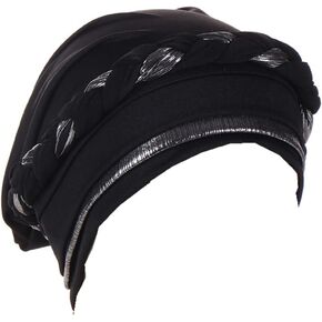 Turban Hats for Women - Twisted Bright Silky Headscarf Braid Chemo Headwrap Grate for Cancer Head Cover