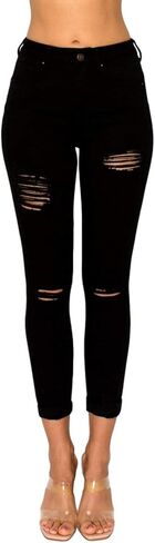 الشمع جان المرأة رفع الارتفاع المدمرة نحيل كابري في الجينز in Kuwait