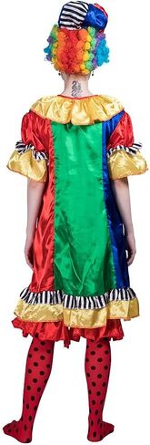 Megartico المهرج النساء الكبار حلي تأثيري البدلة أزياء الهالوين المهرج in Kuwait