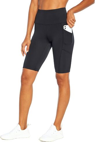 Bally Total Fitness Women's Standard Fiona Pocket Tummy Control 11" Bermuda Short, Black, Medium in Saudi Arabia