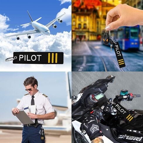 MELIFE Pilot Keychain Tag with Key Ring, 3 Pack Flag Keychain for Motorcycles, Scooters, Cars and Gifts -First Officer in Saudi Arabia